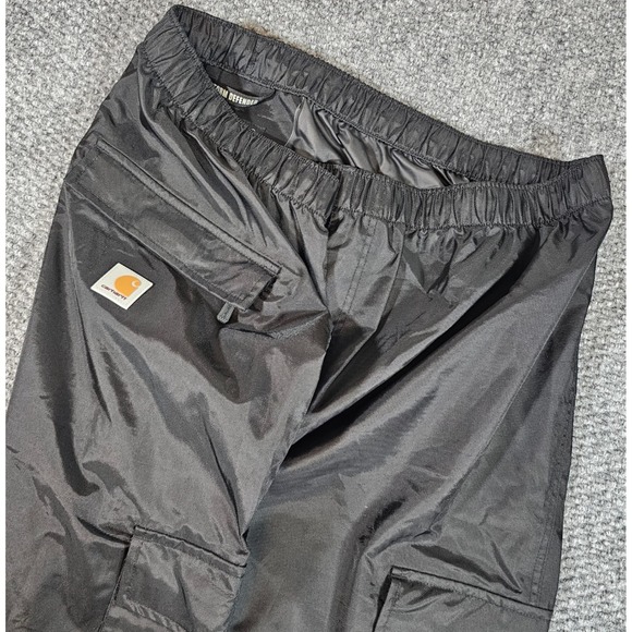 Carhartt Other - Carhartt Rain Defender Cargo Pants Water Repellent Black Elastic Waist Size XXXL